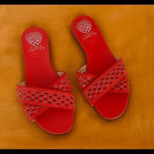 Vince Camuto Endana Studded Slip-On Sandal